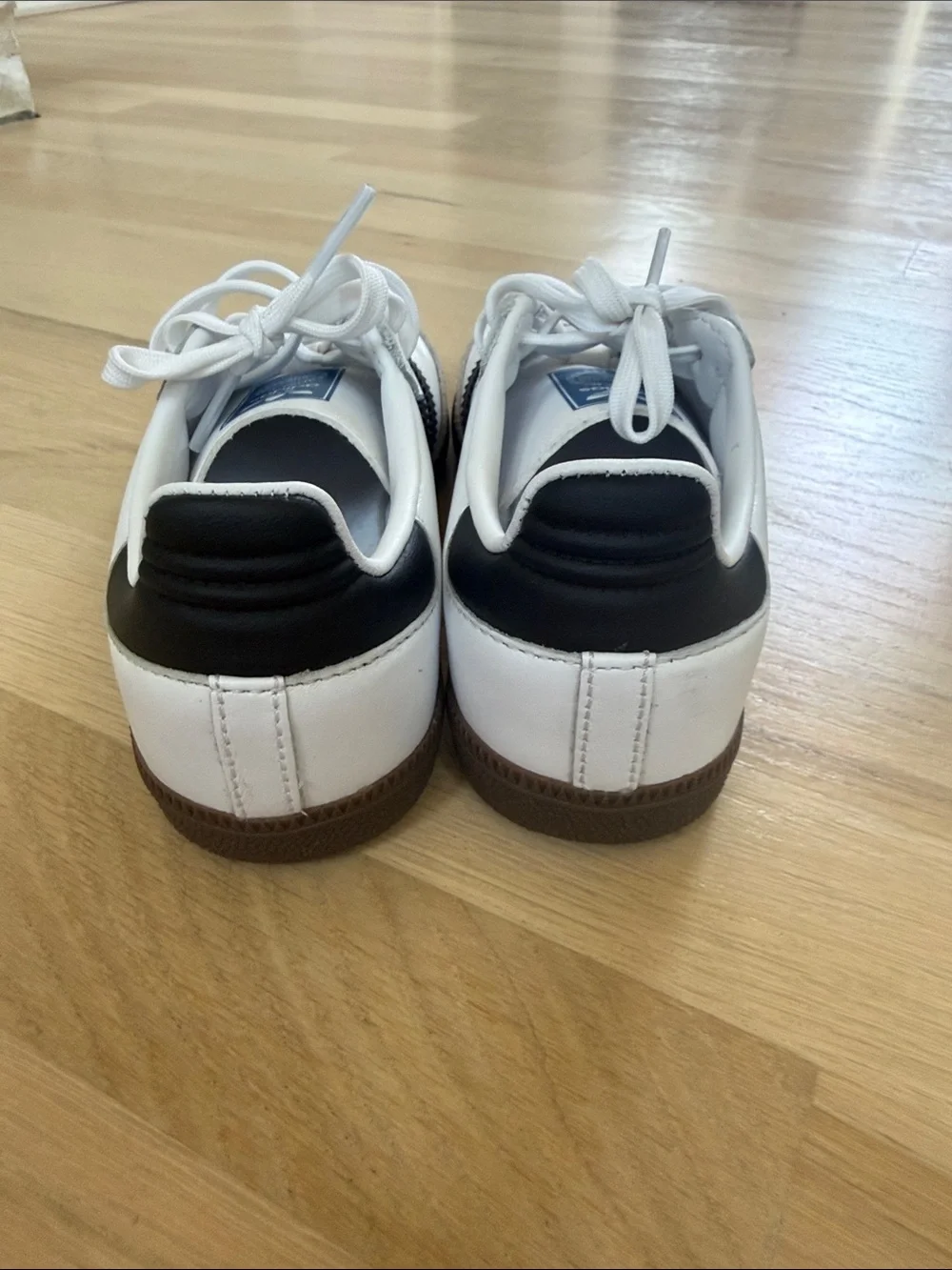 adidas Samba White Black with Gum Sole Sneakers